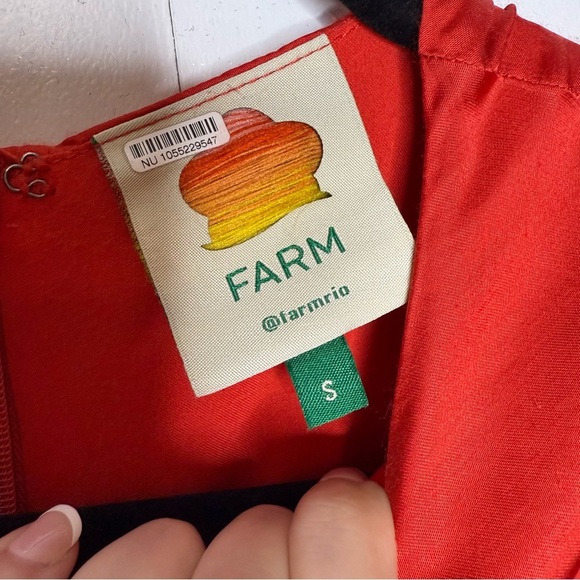 FARM Rio Red One-Shoulder Maxi Cutout Dress Long Sleeve - Small - Picture 7 of 16